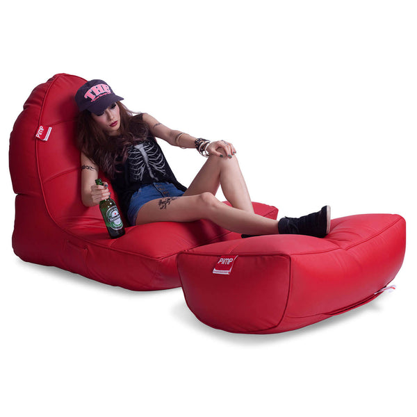 PIMP V.I.P. PU Sofa-Totally Well Red