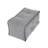 Twin Ottoman Middle Link - Keystone Grey with Linen