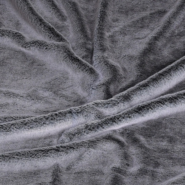 Deluxe Faux Fur Throw - Sensory Grey