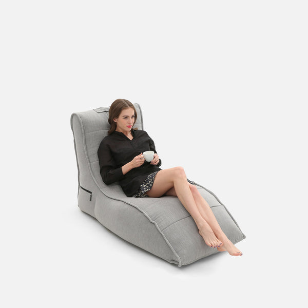 Avatar Sofa with Headrest-  Maldives Grey (Sunbrella)