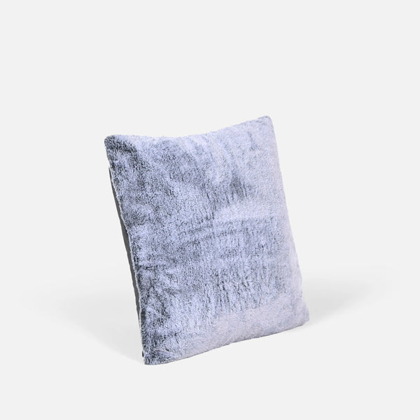 Deluxe Faux Fur Cushion - Sensory Grey