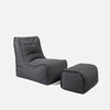 Evolution Sofa - Black Rock (Sunbrella)