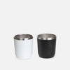 Stainless Steel Drink Cup - Black & White - 300ml (Set of 2)