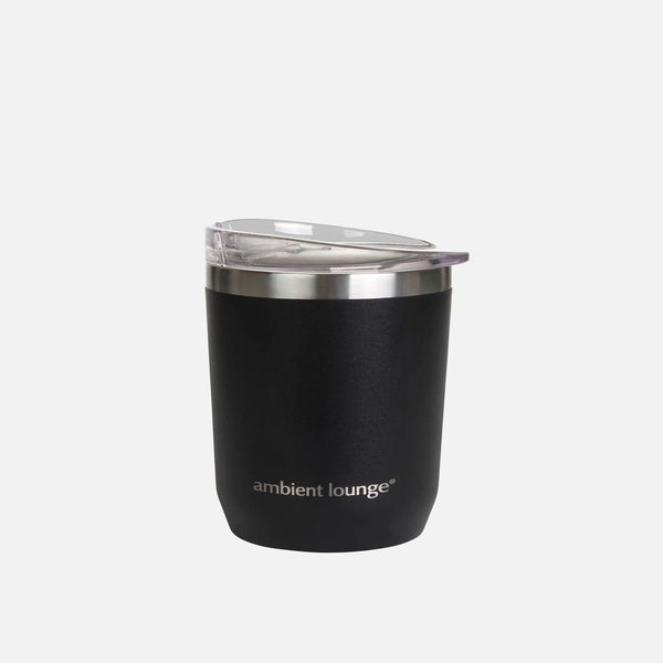 Stainless Steel Drink Cup - Black 300ml