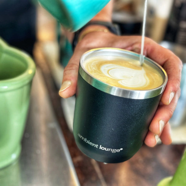 Stainless Steel Drink Cup - Black 300ml