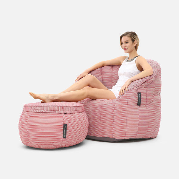 Wing Ottoman - Outdoor/Interior