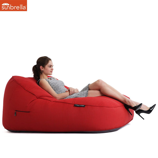 Satellite Twin Sofa - Crimson Vibe (Sunbrella)