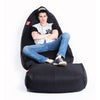 VIP Sofa + Ottoman - Gangsta Black Set