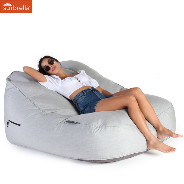 Satellite Twin Sofa - Maldives Grey (Sunbrella)