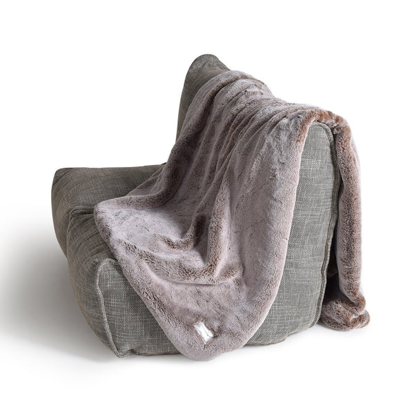 Throw - Deluxe Faux Fur Throw (Cappuccino)