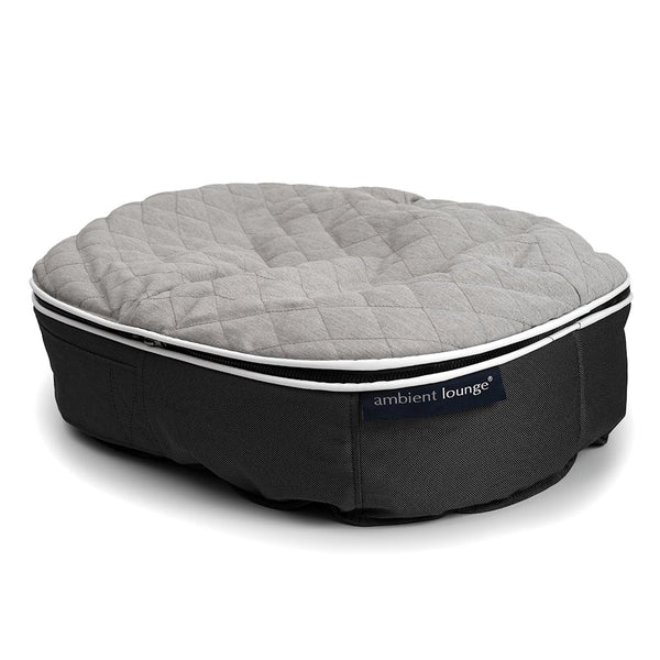 (M) Premium ThermoQuilt Dog Bed (grey)